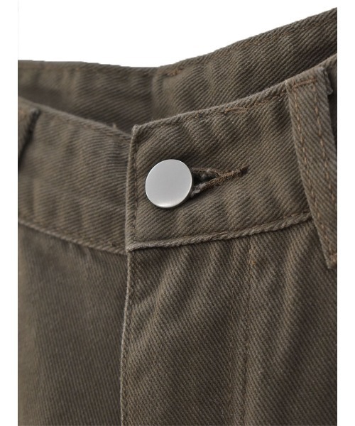 Reurie'（レウリィ）の「ハイライズワイドストレートデニム／highrise wide straight denim ロング丈 ルーズ ベーシック 大人カジュアル シンプル ブラウン ブラック（デニムパンツ・レディース・ブラック/ブラウン・M/S）」の10枚目の写真