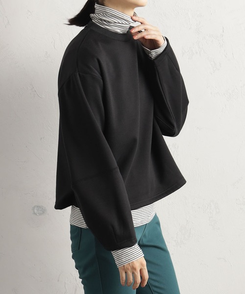 FOUND GOOD（ファウンドグッド）の「ウラシャギーPO（Tシャツ/カットソー・レディース・ベージュ/グリーン系2/グレー系8/ブラック・S/M/L）」の6枚目の写真