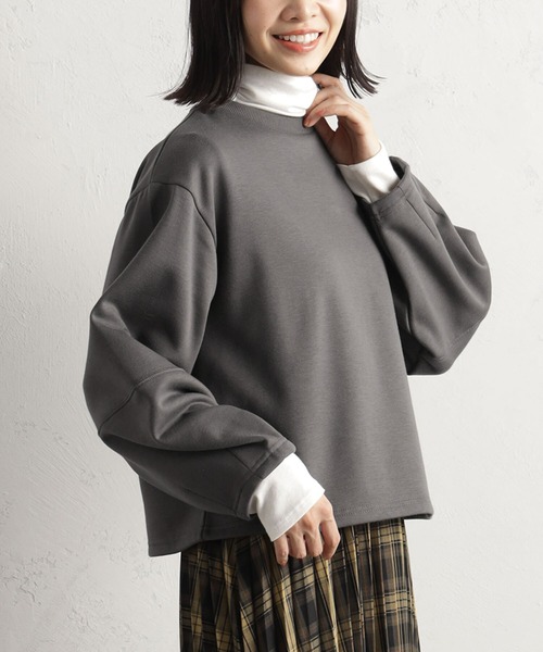 FOUND GOOD（ファウンドグッド）の「ウラシャギーPO（Tシャツ/カットソー・レディース・ベージュ/グリーン系2/グレー系8/ブラック・S/M/L）」の9枚目の写真