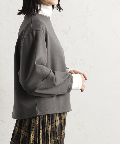 FOUND GOOD（ファウンドグッド）の「ウラシャギーPO（Tシャツ/カットソー・レディース・ベージュ/グリーン系2/グレー系8/ブラック・S/M/L）」の10枚目の写真