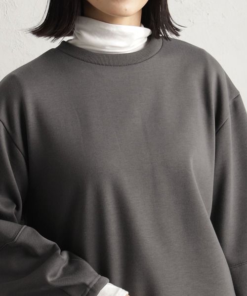 FOUND GOOD（ファウンドグッド）の「ウラシャギーPO（Tシャツ/カットソー・レディース・ベージュ/グリーン系2/グレー系8/ブラック・S/M/L）」の11枚目の写真