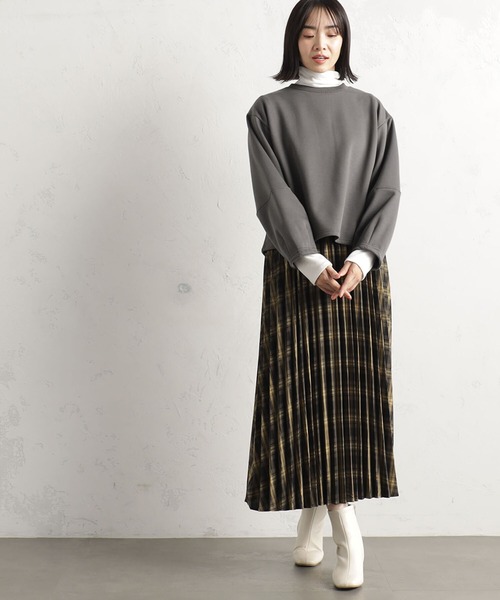 FOUND GOOD（ファウンドグッド）の「ウラシャギーPO（Tシャツ/カットソー・レディース・ベージュ/グリーン系2/グレー系8/ブラック・S/M/L）」の12枚目の写真