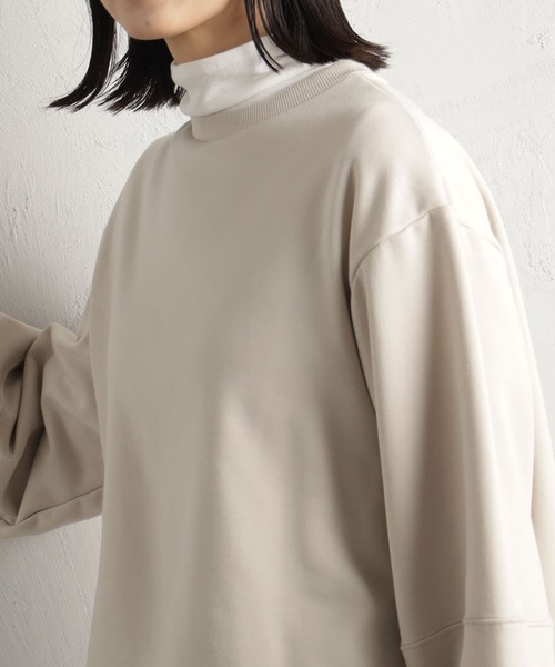 FOUND GOOD（ファウンドグッド）の「ウラシャギーPO（Tシャツ/カットソー・レディース・ベージュ/グリーン系2/グレー系8/ブラック・S/M/L）」の15枚目の写真