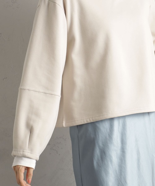 FOUND GOOD（ファウンドグッド）の「ウラシャギーPO（Tシャツ/カットソー・レディース・ベージュ/グリーン系2/グレー系8/ブラック・S/M/L）」の16枚目の写真