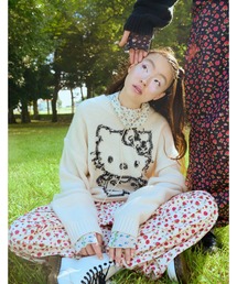 《HELLO KITTY x little sunny bite》knit top