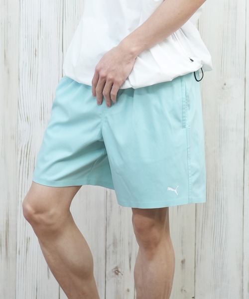 PUMA（プーマ）の「PUMA/プーマ 水着 水陸両用 PUMA SWIM MID 907660（水着・メンズ・ブラック/ライトブルー/オレンジ/ミント/イエロー・S/M/L）」の2枚目の写真