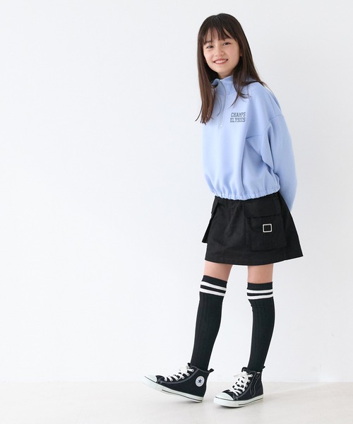 coca（coca）（コカ）の「キッズ　ツイルカーゴポケットスカート（スカート・キッズ・カーキ/ブラック・120/150/130/140）」の9枚目の写真