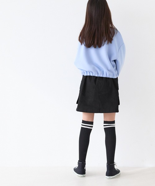 coca（coca）（コカ）の「キッズ　ツイルカーゴポケットスカート（スカート・キッズ・カーキ/ブラック・120/150/130/140）」の11枚目の写真