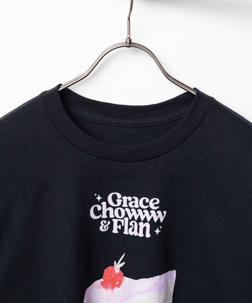 ARCHIVER(アーカイバ)の「【8】【GRACE CHOW FLAN】 L/S ケーキプリントTシャツ(Tシャツ/カットソー・レディース・ベージュ/ブラック・X-LARGE/LARGE/MEDIUM)」の4枚目の写真