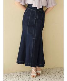 MERCURYDUO | ステッチワークデニムマーメイドスカート(スカート)