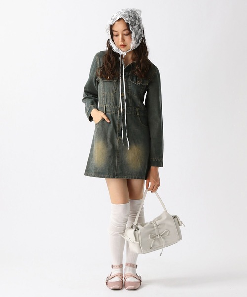 FOREVER 21(フォーエバー トゥエンティーワン)の「レースバブーシュカ(その他ヘアアクセサリー・レディース・ホワイト・FREE)」の5枚目の写真