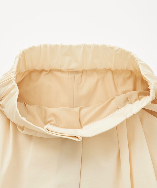 EMMEL REFINES（エメルリファインズ）の「＜EMMEL REFINES＞EMタック タフタジャージ スカート（スカート・レディース・ブラック/オフホワイト・M/S）」の4枚目の写真