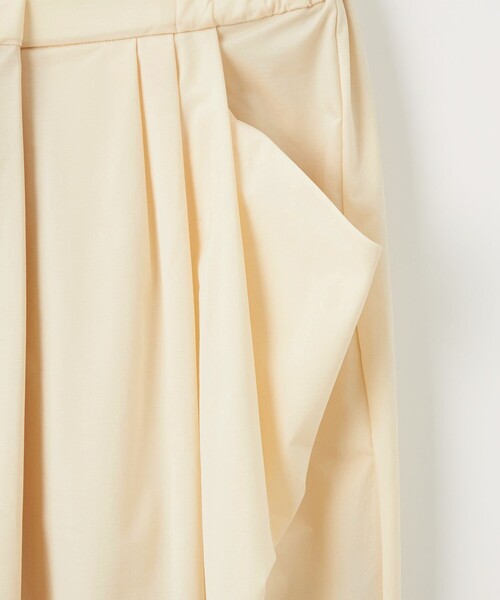 EMMEL REFINES（エメルリファインズ）の「＜EMMEL REFINES＞EMタック タフタジャージ スカート（スカート・レディース・ブラック/オフホワイト・M/S）」の6枚目の写真