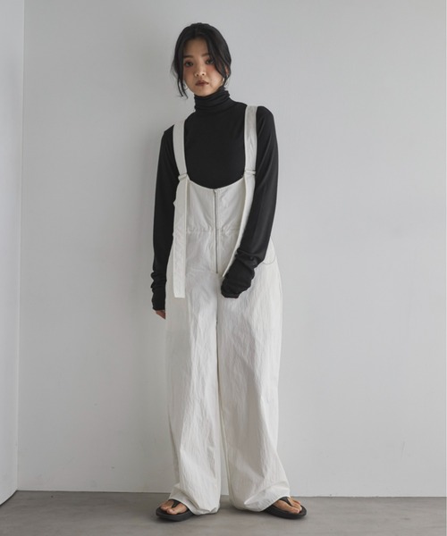 feepur(フェピュール)の「ウール混シアーハイネックロンTee(Tシャツ/カットソー・レディース・ブラック/オフホワイト/チャコールグレー/ブラウン/杢グレー・MEDIUM)」の8枚目の写真
