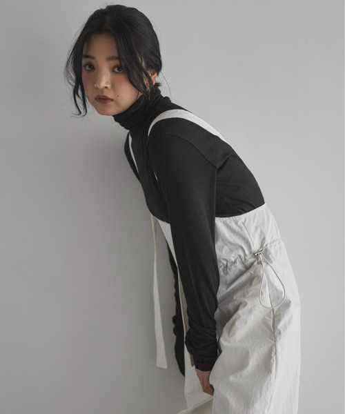 feepur(フェピュール)の「ウール混シアーハイネックロンTee(Tシャツ/カットソー・レディース・ブラック/オフホワイト/チャコールグレー/ブラウン/杢グレー・MEDIUM)」の15枚目の写真