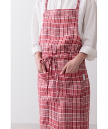 COCO WALK（ココウォーク）の「リネンチェックラップエプロン（エプロン）」