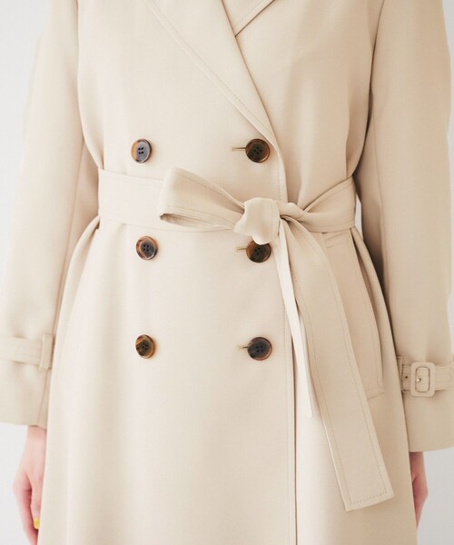 UNTITLED（アンタイトル）の「【通勤】バックサテン トレンチコート（トレンチコート・レディース・ネイビー/ベージュ・44/02/03/04/46/48/50/42/00/01）」の21枚目の写真