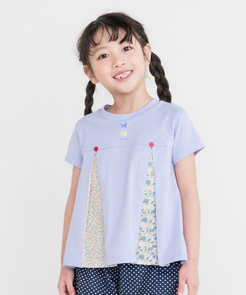 RAGMART（ラグマート）の「タックフレアTシャツ（Tシャツ/カットソー・キッズ・ピンク/ブルー/パープル・130cm/120cm/110cm/100cm）」の3枚目の写真