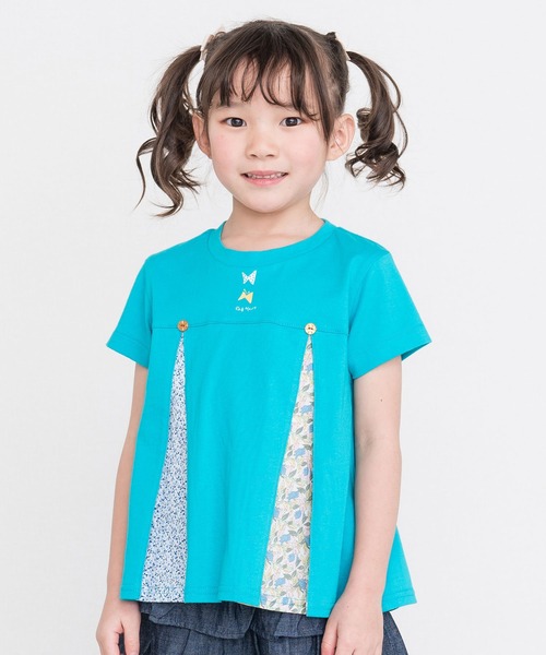 RAGMART（ラグマート）の「タックフレアTシャツ（Tシャツ/カットソー・キッズ・ピンク/ブルー/パープル・130cm/120cm/110cm/100cm）」の2枚目の写真