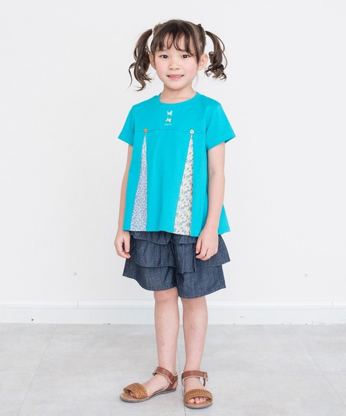 RAGMART（ラグマート）の「タックフレアTシャツ（Tシャツ/カットソー・キッズ・ピンク/ブルー/パープル・130cm/120cm/110cm/100cm）」の5枚目の写真