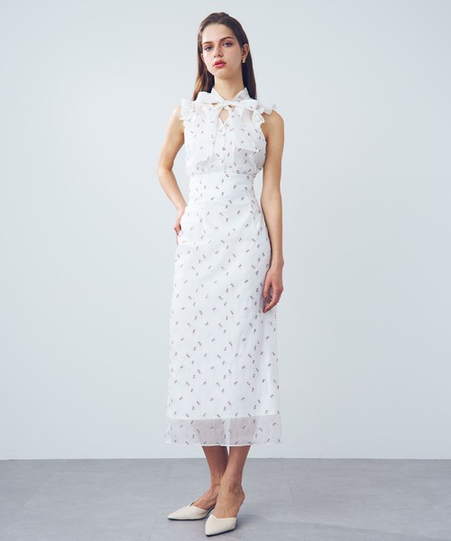 DEICY(デイシー)の「ミニスパンコールフラワーブラウス(シャツ/ブラウス・レディース・ホワイト/サックスブルー・FREE)」の10枚目の写真