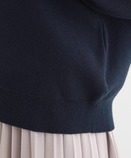 DRESKIP(ドレスキップ)の「【洗える/S-LL】大人上品 お袖パール調ボタン付き ボートネックニット(ニット/セーター・レディース・ネイビー/ベビーピンク/イエロー系その他/オフホワイト・01/04/03/02)」の13枚目の写真