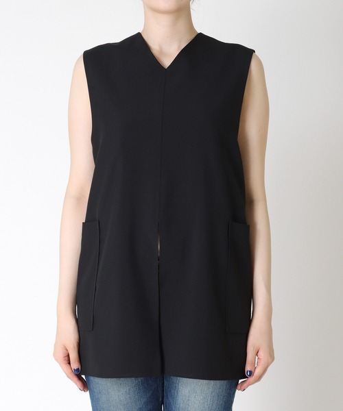 TITE IN THE STORE（ティテ　インザ　ストア）の「【前後2WAY】ノースリーブジレブラウス（シャツ/ブラウス・レディース・チャコールグレー/ブラック・38）」の20枚目の写真