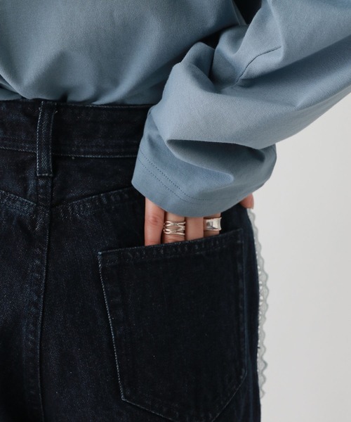 RAGEBLUE（レイジブルー）の「サイドレース/ドッキングワンウォッシュルーズデニム（デニムパンツ・レディース・インディゴブルー・MEDIUM/SMALL）」の16枚目の写真