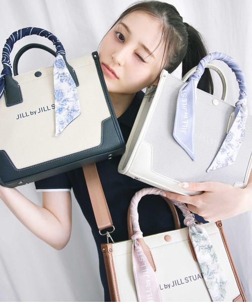 フラワースカーフトート小（トートバッグ）｜JILL by JILL