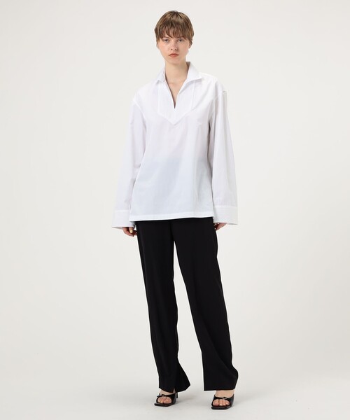 【BOURRIENNE PARIS X】コットンオフィサーカラーシャツ XXXL BOURRIENNE PARIS X】Spring/Summer 2025 | MAIDENS SHOP WOMEN