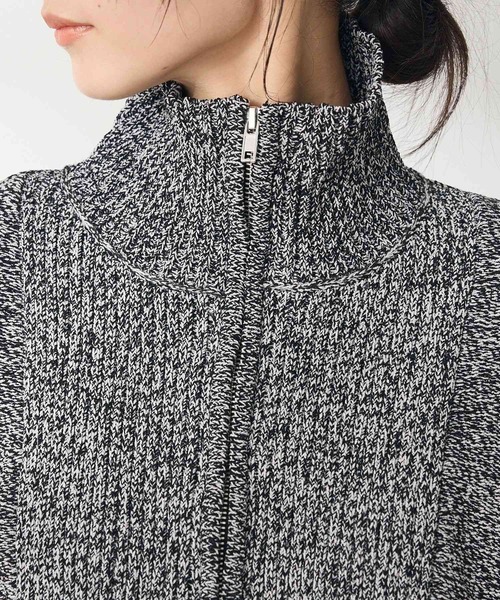 CRAFT STANDARD BOUTIQUE（クラフトスタンダードブティック）の「モールニットジップベスト（ベスト・レディース・ブラック/ベージュ・FREE）」の20枚目の写真