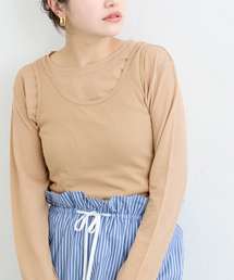 JOURNAL STANDARD✖️TOLIGHTシアータンクトップ(美品) ちょい魅せちょい足しコレは使える！シアータンク『グレー