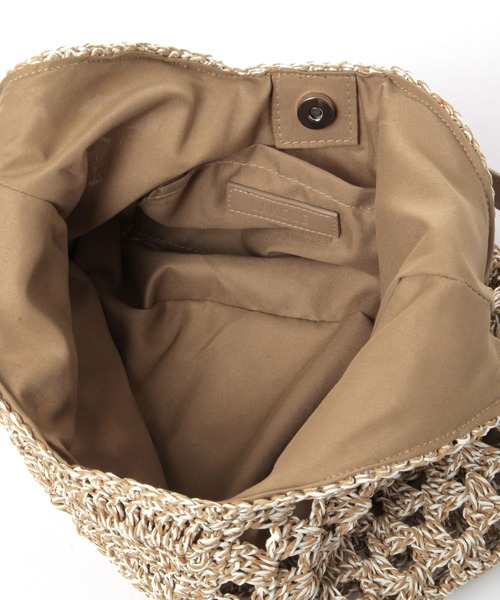 LAKOLE（ラコレ）の「ペーパー三角パネルトートバッグ / 286375（トートバッグ・レディース・ナチュラル/ブラック・FREE）」の12枚目の写真