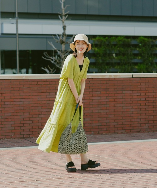 LAKOLE（ラコレ）の「ペーパー三角パネルトートバッグ / 286375（トートバッグ・レディース・ナチュラル/ブラック・FREE）」の15枚目の写真