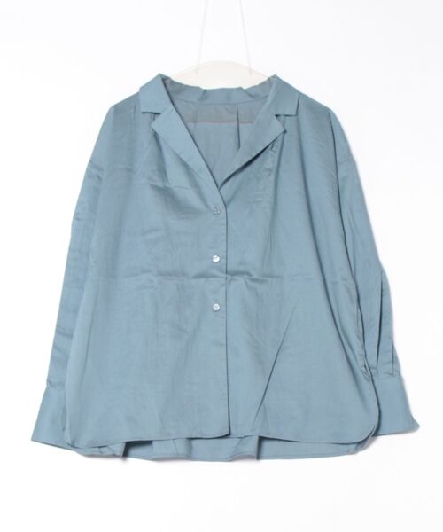 LOWRYS FARM（ローリーズファーム）の「カイキン２Ｐシャツロングスリーブ 289776（シャツ/ブラウス・レディース・アイボリー/ブラック/ブルー・FREE）」の9枚目の写真