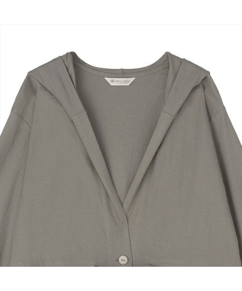 TOKYO SHIRTS(トウキョウシャツ)の「アウター ピケフードモッズコート ネイビー レディース(モッズコート・レディース・カーキ/ネイビー/ベージュ・M/L)」の8枚目の写真