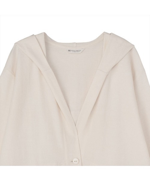 TOKYO SHIRTS(トウキョウシャツ)の「アウター ピケフードモッズコート ネイビー レディース(モッズコート・レディース・カーキ/ネイビー/ベージュ・M/L)」の22枚目の写真