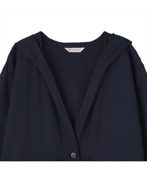TOKYO SHIRTS(トウキョウシャツ)の「アウター ピケフードモッズコート ネイビー レディース(モッズコート・レディース・カーキ/ネイビー/ベージュ・M/L)」の15枚目の写真