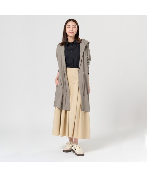 TOKYO SHIRTS(トウキョウシャツ)の「アウター ピケフードモッズコート ネイビー レディース(モッズコート・レディース・カーキ/ネイビー/ベージュ・M/L)」の12枚目の写真