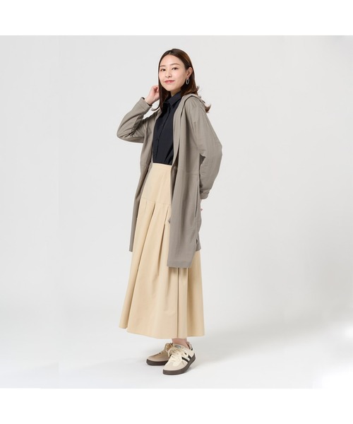 TOKYO SHIRTS(トウキョウシャツ)の「アウター ピケフードモッズコート ネイビー レディース(モッズコート・レディース・カーキ/ネイビー/ベージュ・M/L)」の11枚目の写真