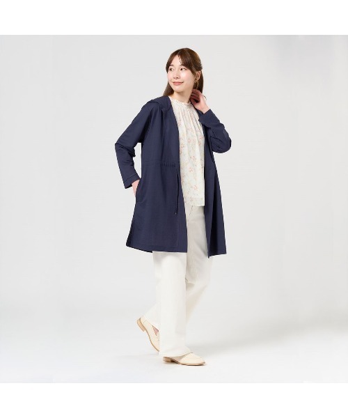 TOKYO SHIRTS(トウキョウシャツ)の「アウター ピケフードモッズコート ネイビー レディース(モッズコート・レディース・カーキ/ネイビー/ベージュ・M/L)」の18枚目の写真