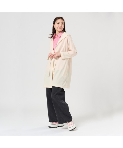 TOKYO SHIRTS(トウキョウシャツ)の「アウター ピケフードモッズコート ネイビー レディース(モッズコート・レディース・カーキ/ネイビー/ベージュ・M/L)」の4枚目の写真