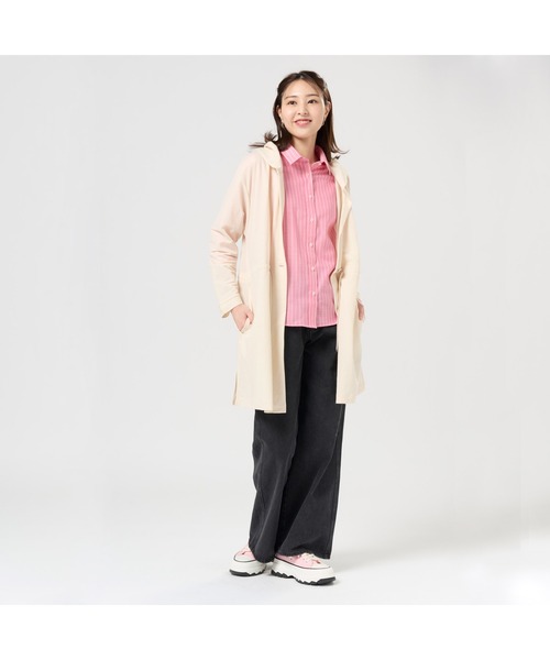 TOKYO SHIRTS(トウキョウシャツ)の「アウター ピケフードモッズコート ネイビー レディース(モッズコート・レディース・カーキ/ネイビー/ベージュ・M/L)」の5枚目の写真