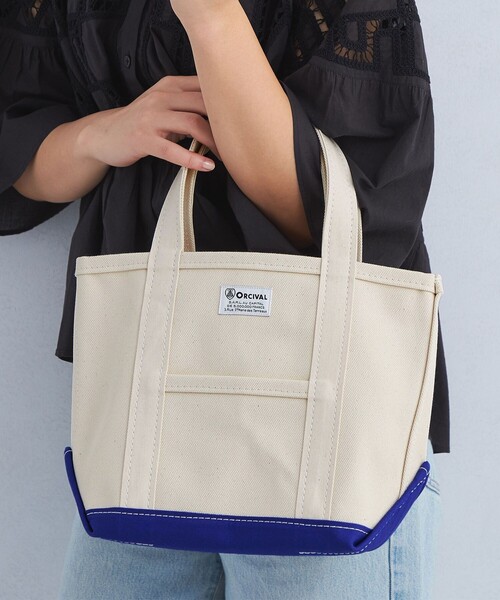 ORCIVAL(オーシバル)の「<ORCIVAL>トートバッグ スモール(トートバッグ・レディース・ライトピンク/ライトブルー/ケリーグリーン/コバルトブルー・FREE)」の4枚目の写真
