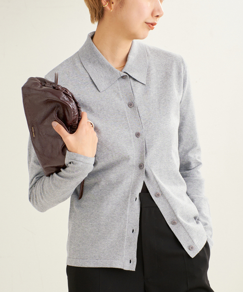 プラージュ　Collar カーディガン plage｜Collar Knit カーディガン | Rakuten Fashion(楽天