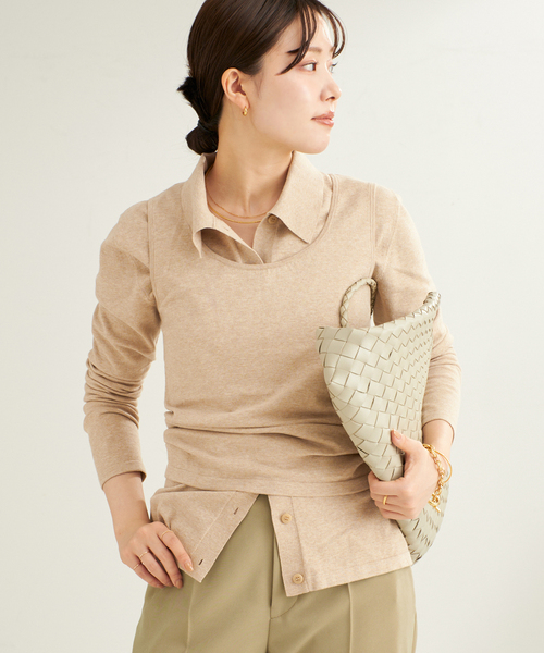 プラージュ　Collar カーディガン セール】Collar Knit カーディガン（カーディガン/ボレロ