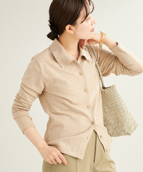 プラージュ　Collar カーディガン Collar Knit カーディガン（カーディガン/ボレロ）｜Plage