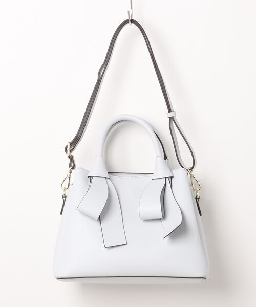 EDIT COLOGNE（エディットコロン）の「ダブルリボントートバッグ（ショルダーバッグ・レディース・ベージュ/ブラック/ブルー・ﾌﾘ-）」の3枚目の写真