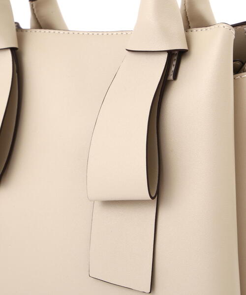 EDIT COLOGNE（エディットコロン）の「ダブルリボントートバッグ（ショルダーバッグ・レディース・ベージュ/ブラック/ブルー・ﾌﾘ-）」の7枚目の写真
