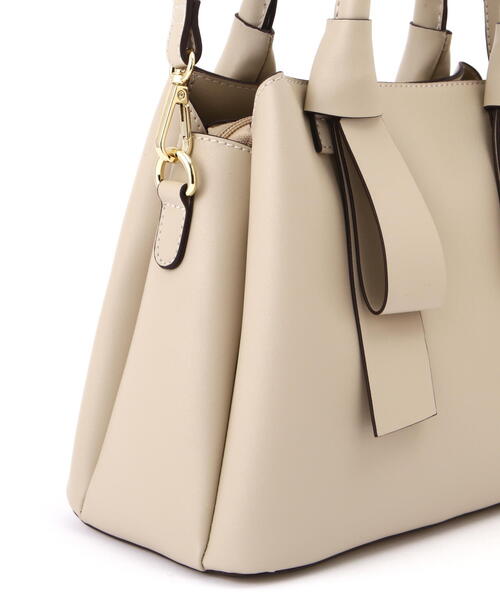 EDIT COLOGNE（エディットコロン）の「ダブルリボントートバッグ（ショルダーバッグ・レディース・ベージュ/ブラック/ブルー・ﾌﾘ-）」の8枚目の写真